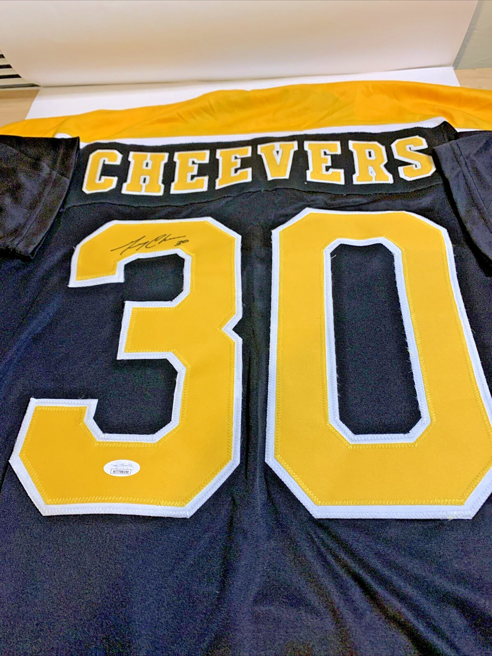 Autographed Gerry Cheevers Boston Bruins XL Jersey – JSA Certified